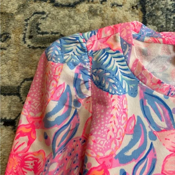 Floral Pink and Blue Long Sleeve Top - Picture 5 of 13